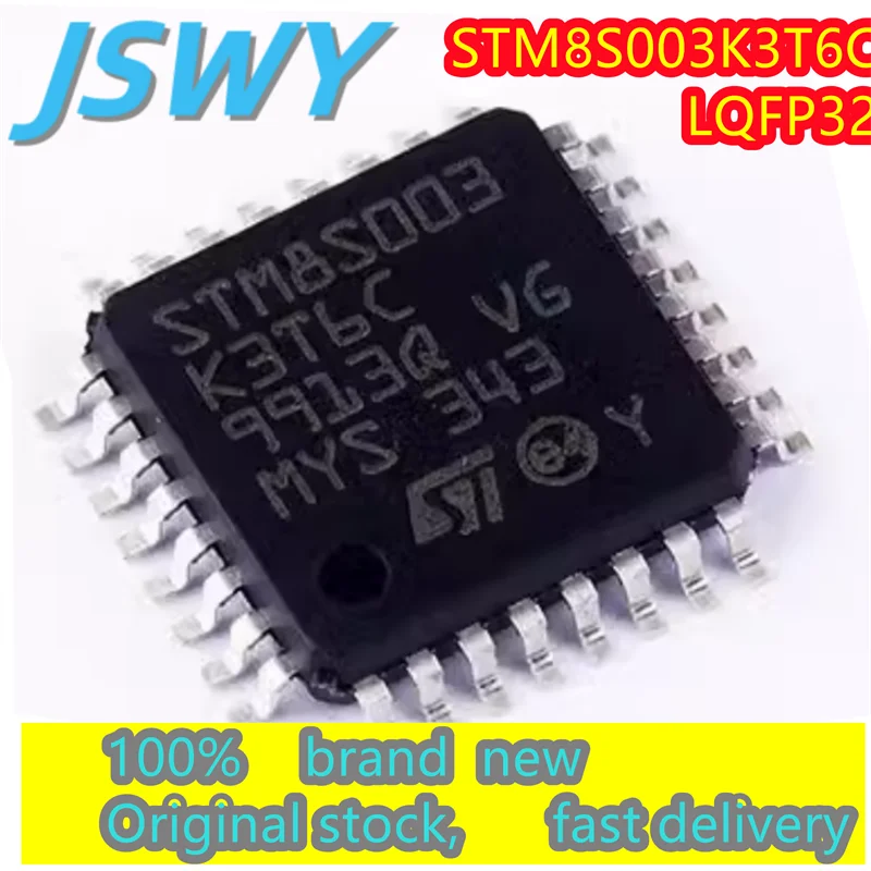 

(2/40 pieces) STM8S003K3T6C STM8S003 LQFP-32 16MHz/8KB Flash/8-bit microcontroller-MCU Original authentic spot fast delivery