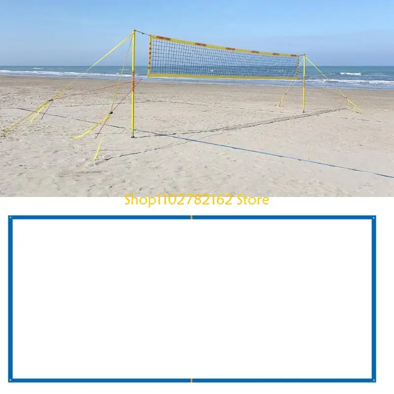 547B Sand Volleyballs Boundaries Line Weather Resistant Nylons with Secure Anchors
