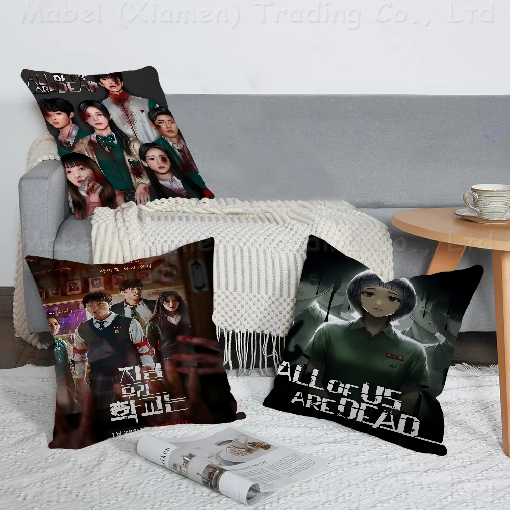 

All Of Us Are Dead TV Drama Cushion Cover Pillow Cover Decor Pillowcase Printed Cushion Case For Couch