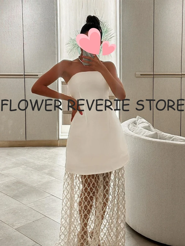 Customized Formal Simple High quality Jersey Pattern Straight Strapless Long Dresses Prom Dresses Retro Matching Classic