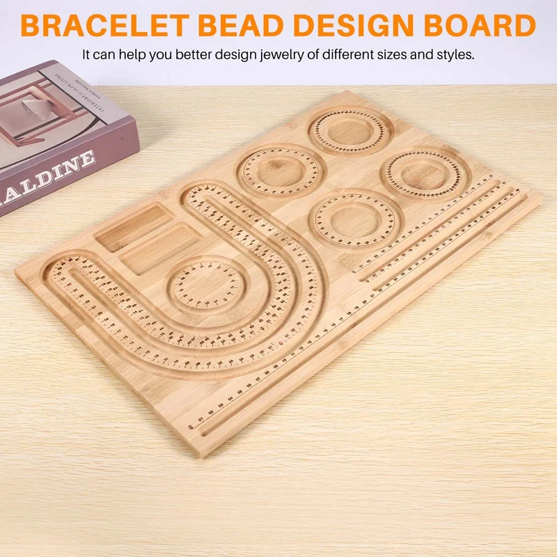 Wood Beaded Board Beaded Board Bracelet Anklet Wooden Pearl Board For Making Jewelry Bracelet Beaded Pad Tray