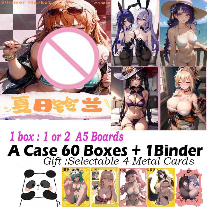 

Новая карта богини формата А5 «Летняя лилия долины» Hobby Waifu Board Genshin Collection Doujin Hutao Ganyu Редкая карта игрушка в подарок