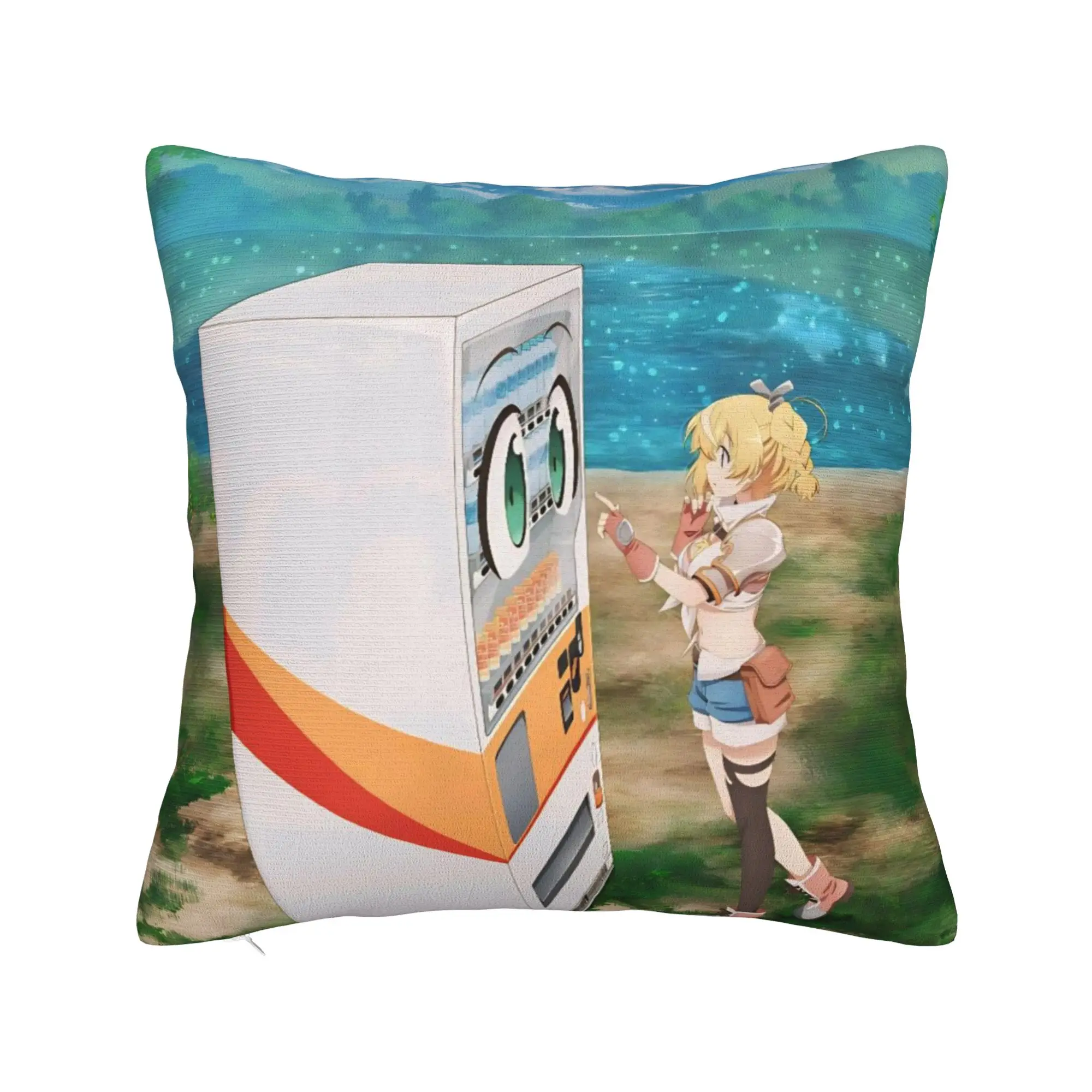 Decorative Pillow Cover Reborn As A Vending Machine Stuff Chair  Pillow Case Cover Square Style Multi-Size