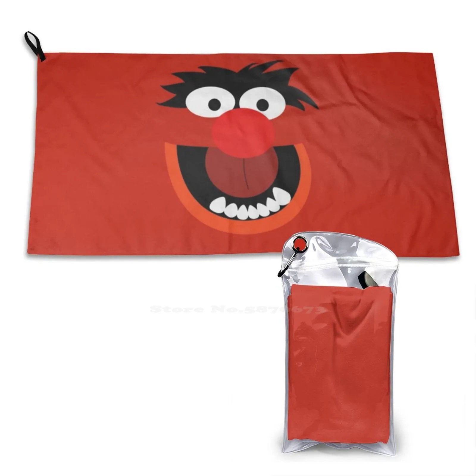 Animal Personalized Soft Towel Home Outdoor Animal Electric Mayhem Band Music Creature Monster Dr Teeth Big Bird Bert And Ernie