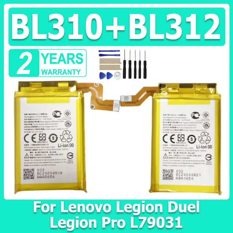 Новый аккумулятор для мобильного телефона Lenovo Legion Duel Legion Pro L79031 BL310 BL312, 3150 мАч, BL 310 BL 312, аккумулятор + инструменты
