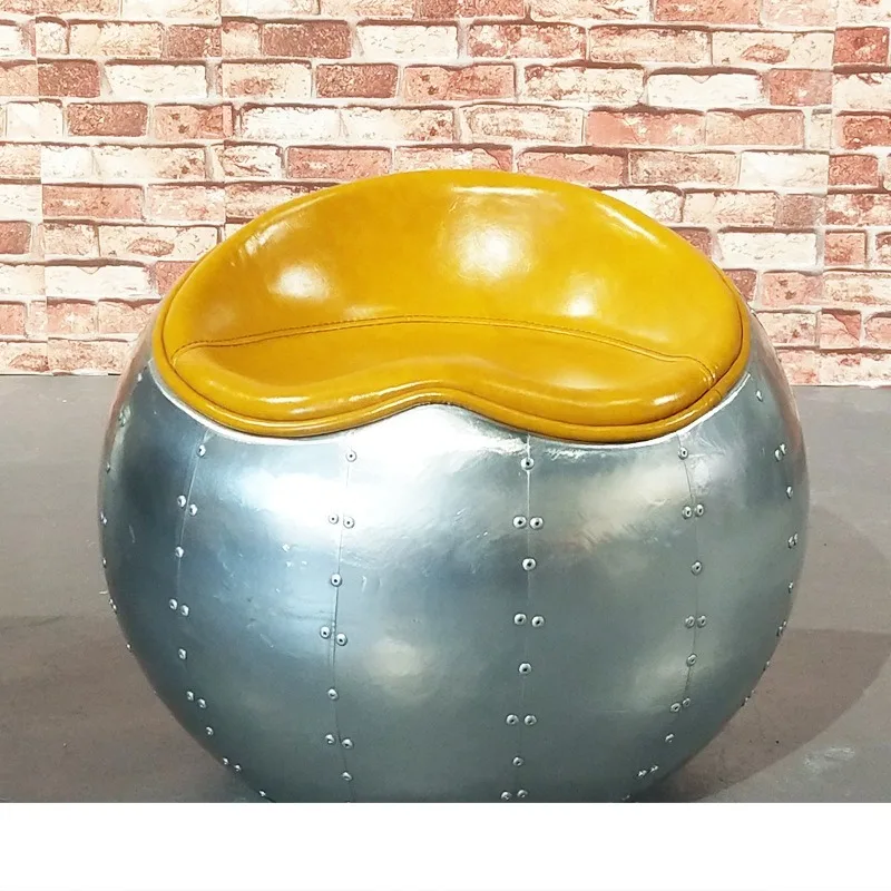 Ethnic flower cloth casual low stool aluminum leather personalized creative apple stool
