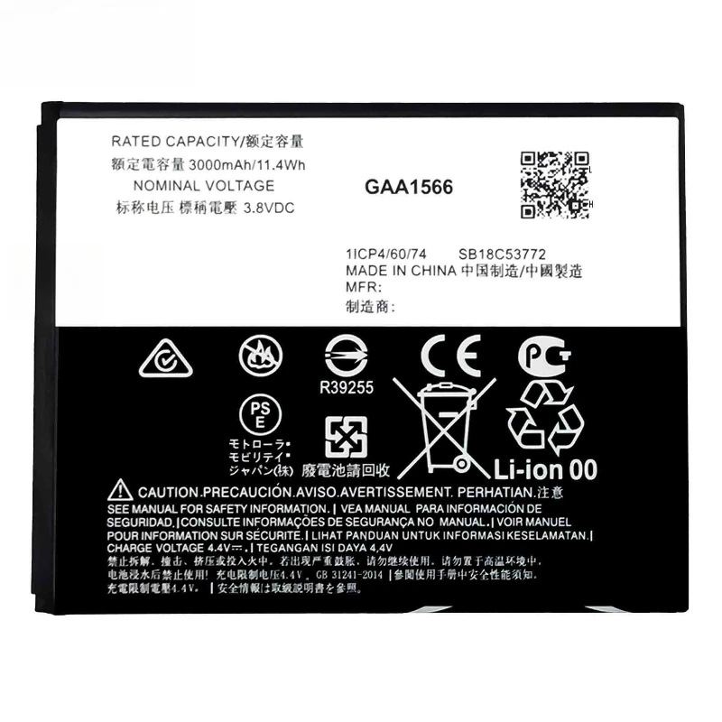 Nueva batería de teléfono móvil KC40 3000mAh para Motorola Moto E6 Plus XT2025-1 XT2025-2 baterías de teléfono móvil