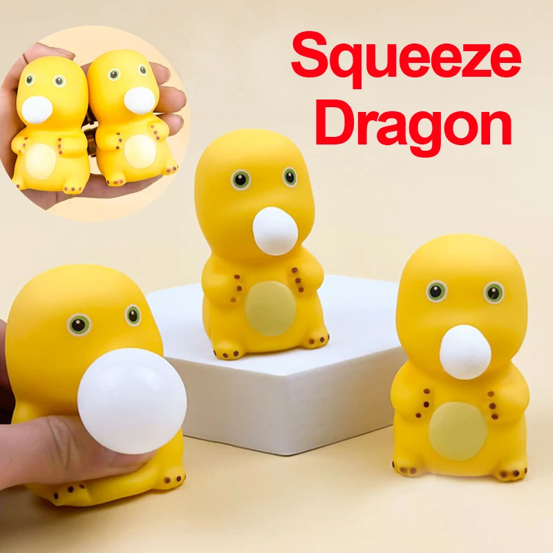 

Anti-Stress Toy Creative Bubble Blowing Dragon Squeeze Fidget Toys Squishy Funny Play Pranks For Kids Adults Gift Prop 2pcs J200