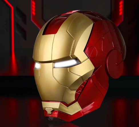Iron Man MK5 Helm met elektrische opening en sluiting, verlicht JARVIS-masker met aanraak-geluidseffecten, draagbare helm voor volwassenen - afbeelding 1