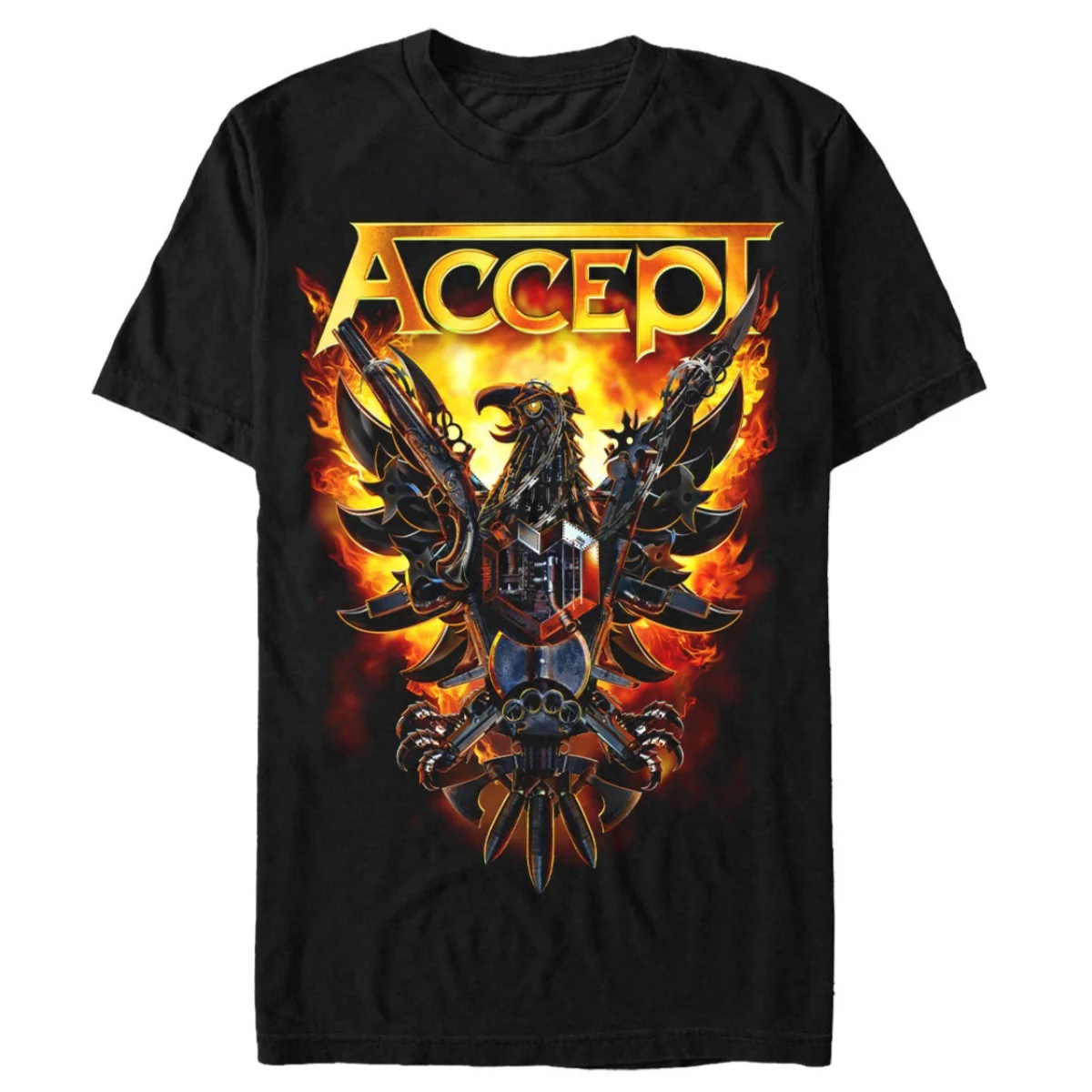 Top Accept Graphic Cotton Band T-shirt Unisex Summer Short Sleeve Fashion Brand Tee Luxury Casual Vintage Tees