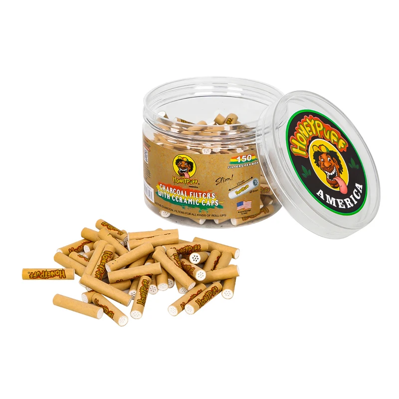 

150pcs/Tank 6mm Disposable Activated Carbon Filter Charcoal Dry Burning Tobacco Smoking Pipe Filters for Pipes Accessories