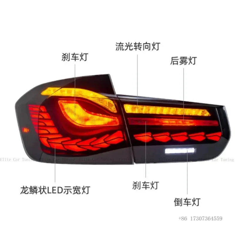 Motion LED Tail Lights For  F30 13-17 18-20 Car Led Tail Rear Lamp Assembly