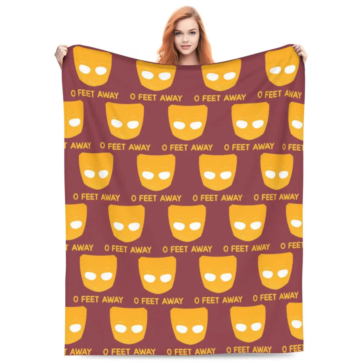 

Одеяло Grindr O Feet Away, мягкое теплое фланелевое одеяло, плюшевое одеяло для кровати, гостиной, пикника, путешествий, домашнего дивана