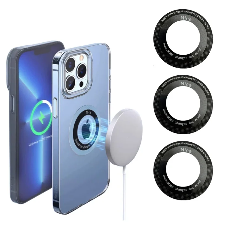 

Магнитное металлическое кольцо 1/2/6 шт. для iPhone 16, 15, 14, 13 Pro Max Plus, магнит MagSafe для Samsung Xiaomi, пластина для беспроводной зарядки