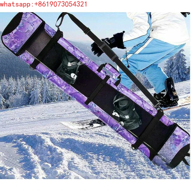 Snowboard bag, veneer cover, veneer bag, dumpling skin, protective cover, retro snowboard hanger.