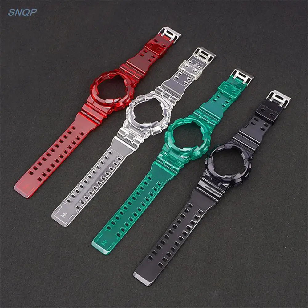 Case Strap for Casio G-Shock GA-100/110/120 GD-100/110/120 GAX-100 GLS-100 Watch Band Replacement Men Silicone Wrist Bracelet