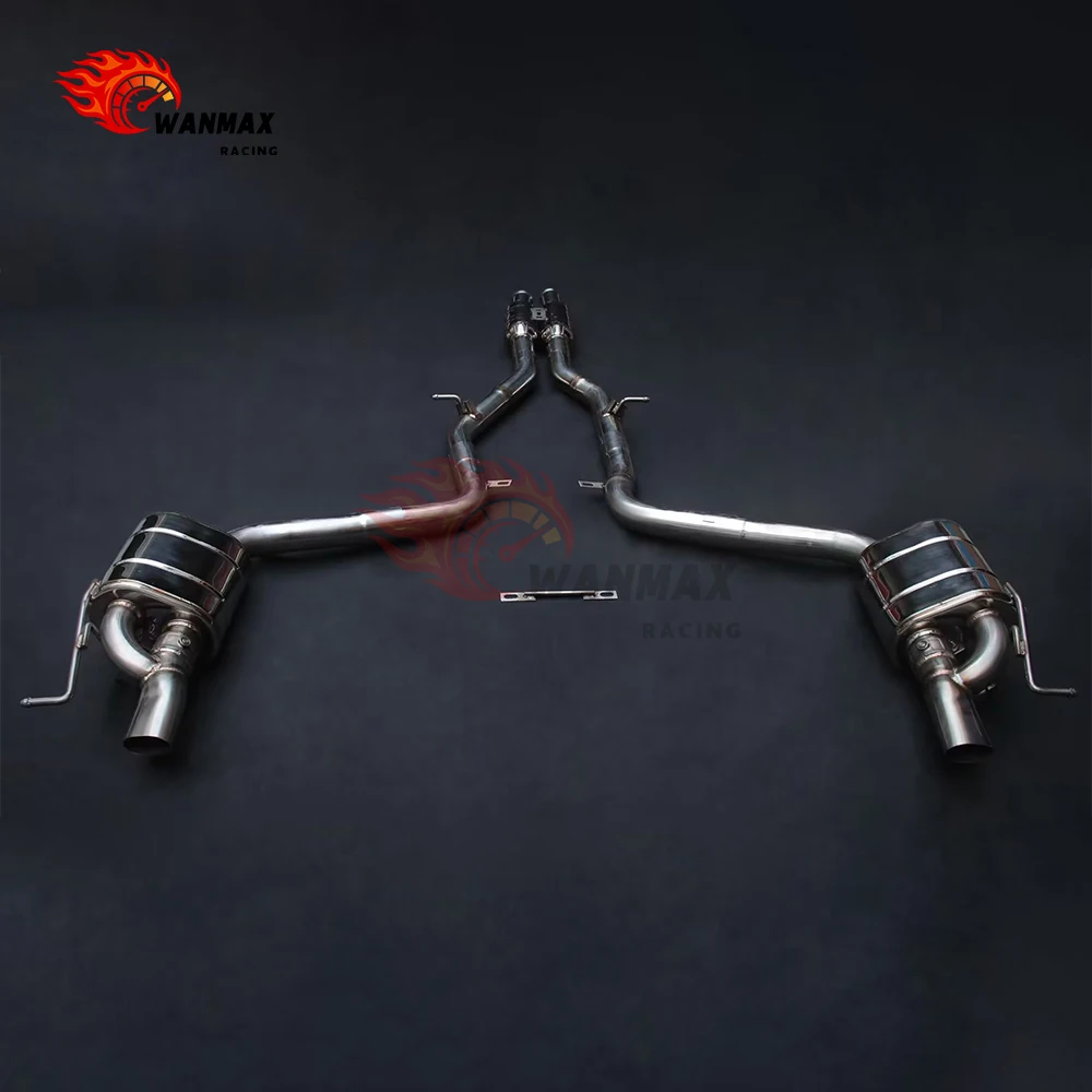 For 2015  CLS 500 Bi-Turbo Performance Exhaust System - Full Stainless Steel Cat-Back with Resonated Design, Direct Fit