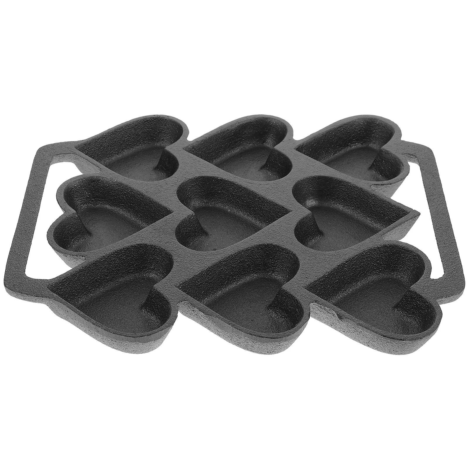 

Heart Shaped Cake Mold Iron DIY Baking Mold 9 Holes Kitchen Pan Heart Shape Bakeware Baking Supplies Iron Heart-Shaped Molds