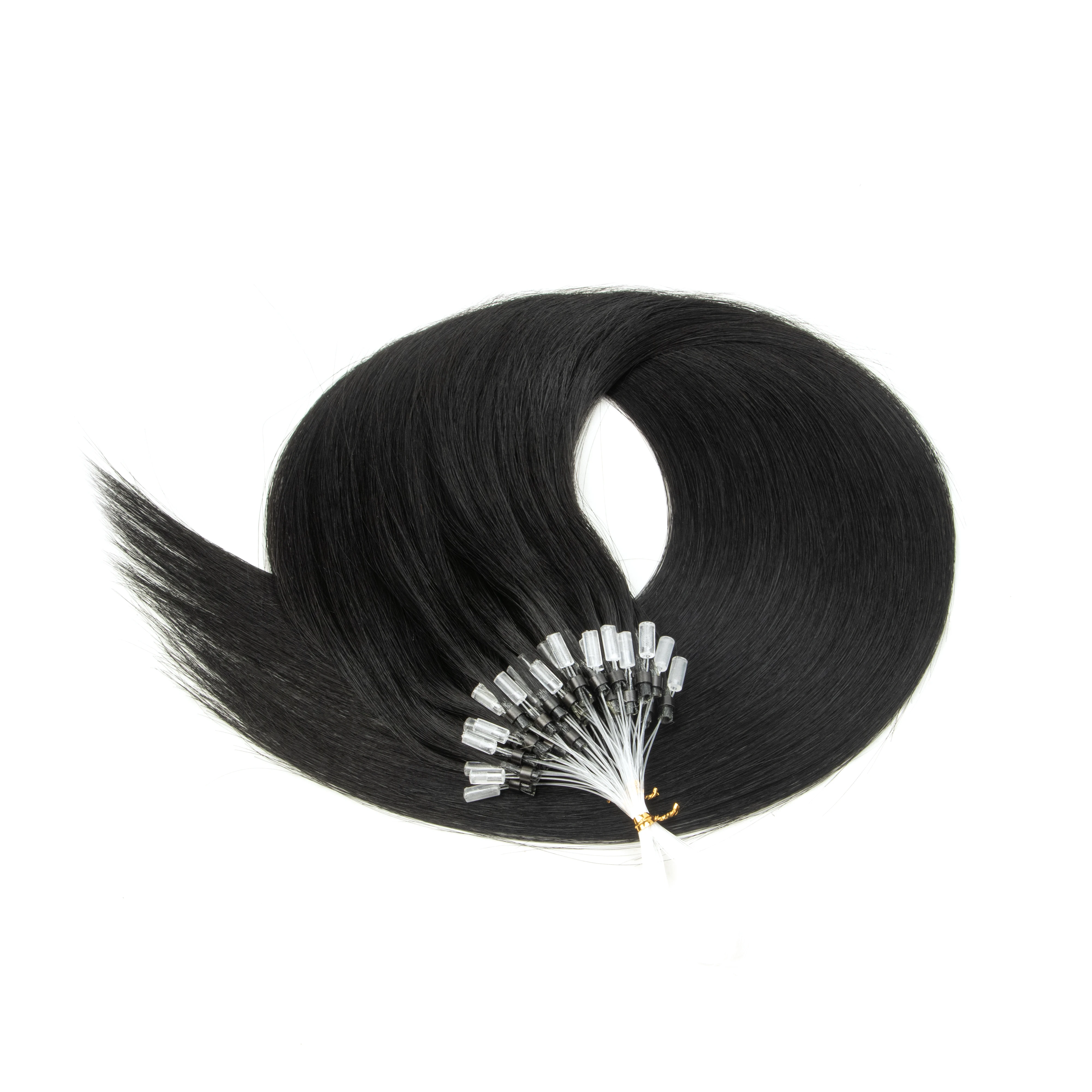 MRS HAIR Micro Loop estensioni dei capelli umani facile da installare a casa estensioni dei capelli Micro Loop biondo marrone nero dritto 50 g/pacco