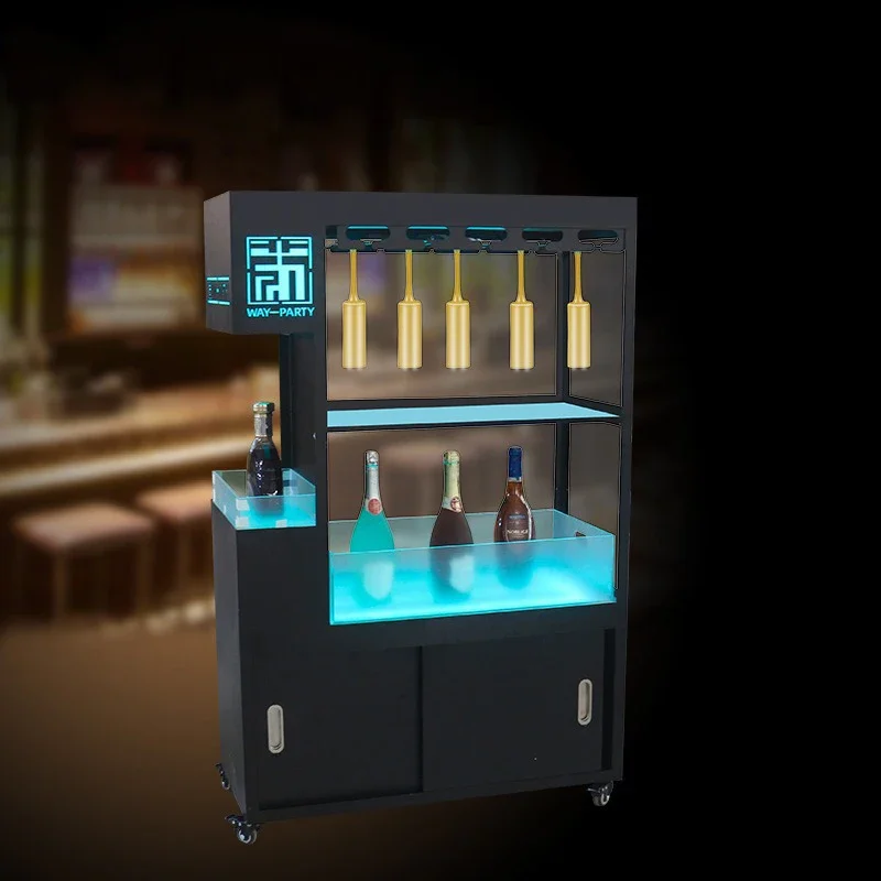 LED Display Rack Glowing Wine Cabinets KTV Party Bar Factory Wholesale Whisky Bottle Holder Glorifiers