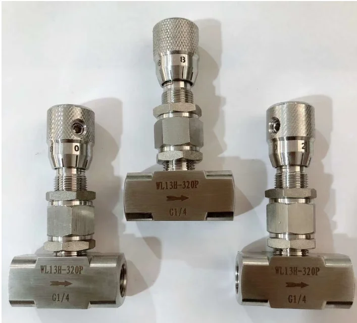 WL13H-320P Stainless Steel Thread Trim Control Valve 304 316L G1/2 Precision Scale Micro Control Valve