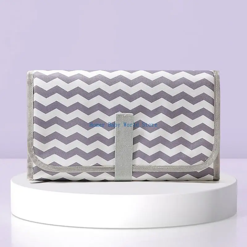 B2QD وسادة تغيير حفاضات الأطفال الملائمة للسفر حقيبة الأم مريحة ومحمولة وسادة بَول للرضع #4