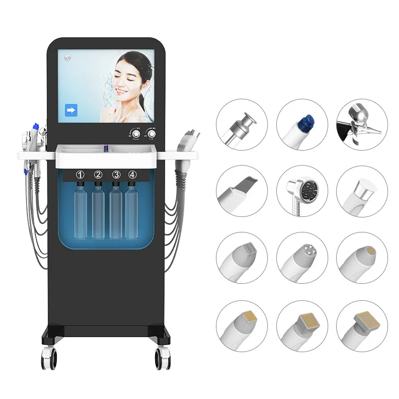 13 In 1 Hydra Oxygen Facial Machine Skin Care Cleansing Hydrapeel Facial Tightening Blackhead Removal Water Peeling Machine