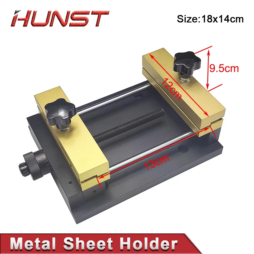 HUNST Metal Sheet Holder Marking Attechment Fixed Bracket Metal Fixture for Fiber Laser Engraving Machine Card Cutting