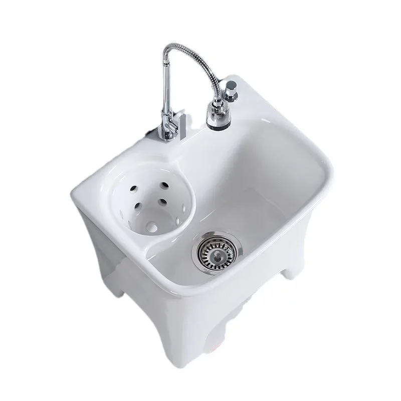 Balcony with foot mop pool Taiwan control sewage washing mop pool basin