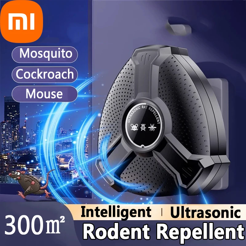 Xiaomi интеллектуальный ультразвуковой репеллент для грызунов, мощная складская кухня для отпуска мышей и тараканов, домашнего использования