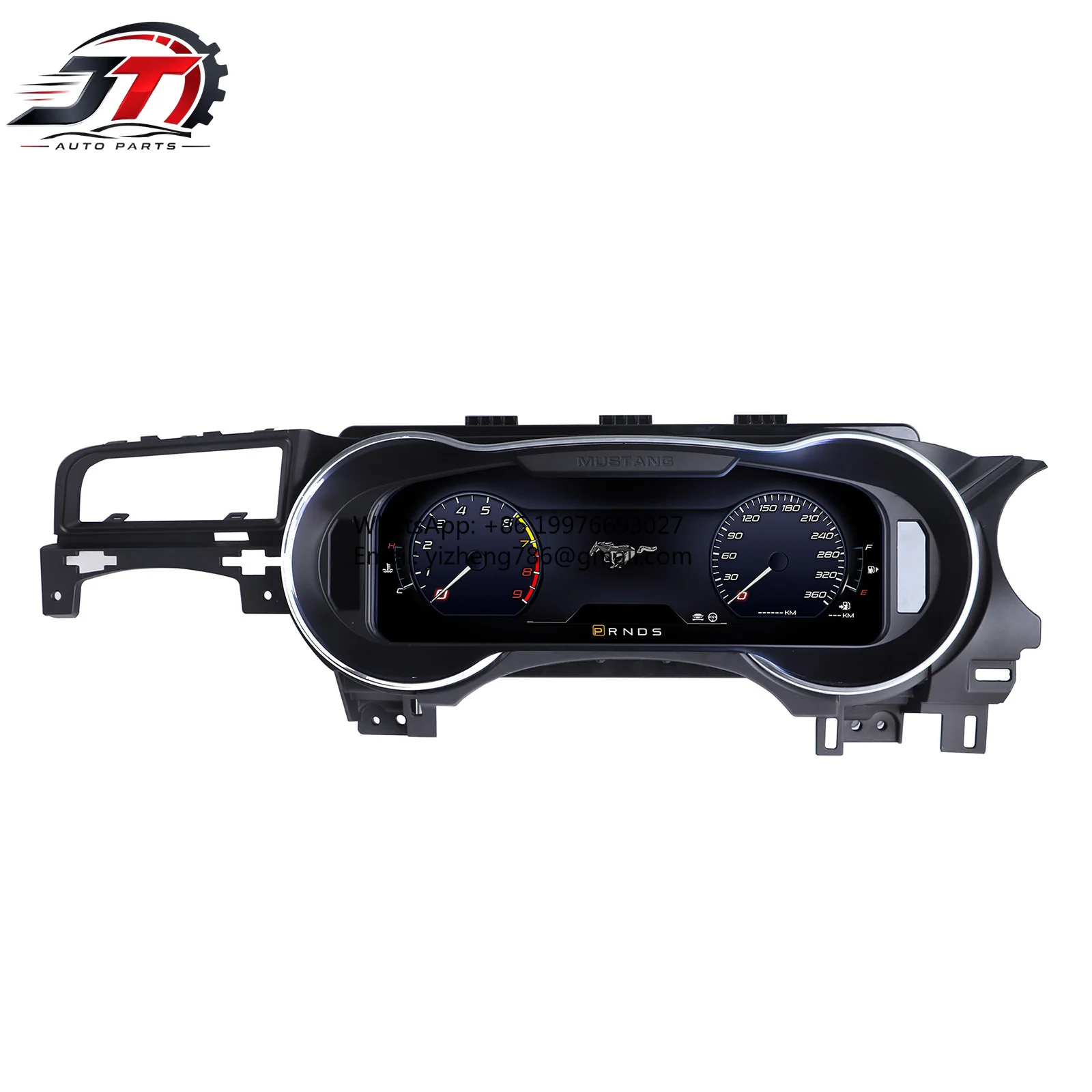 JT WEIJUNPRO 12.3 LCD Digital Cluster Virtual Cockpit Dashboard Speed Meter Screen Car DVD Player USB Stereo For Ford For Mustan