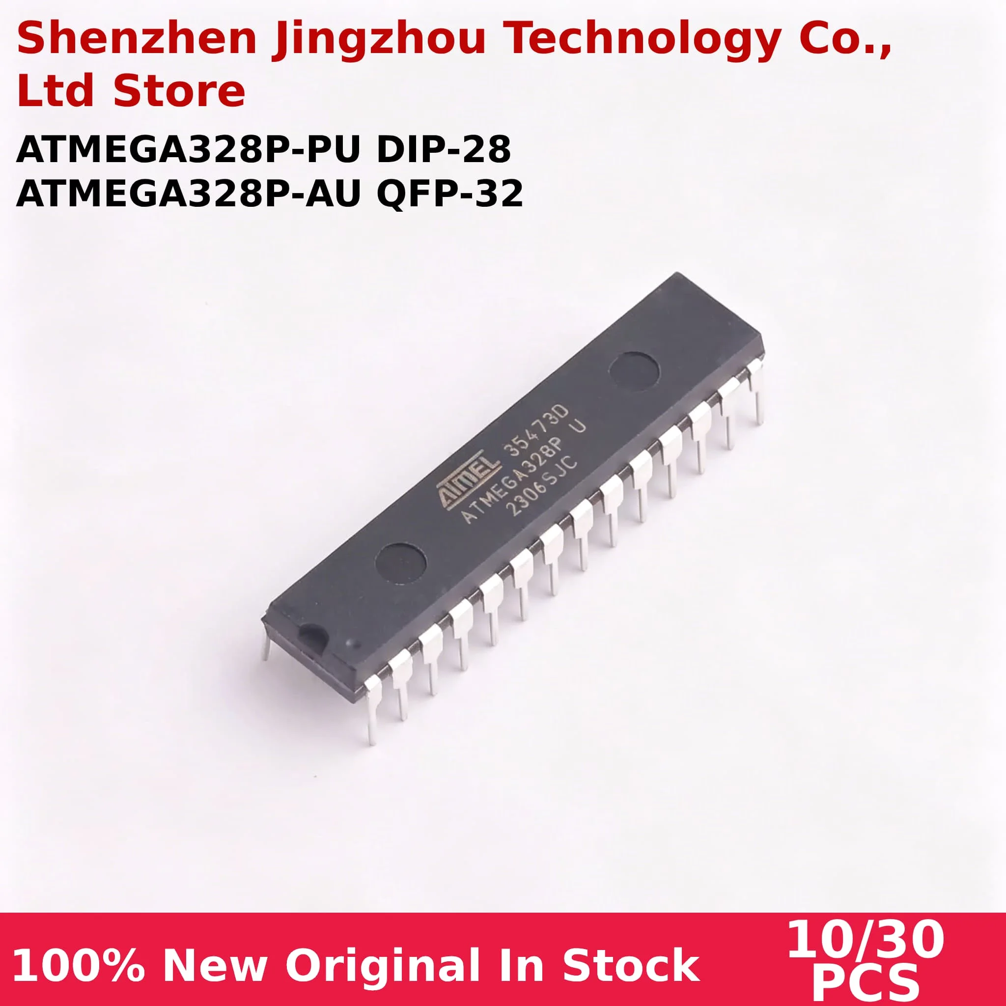 10/30Pcs 100% New ATMEGA328P-AU MEGA328P-AU MEGA328P ATMEGA328P-PU MEGA328P-PU QFP-32 DIP-28 Chipset