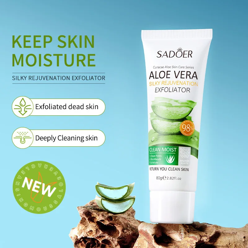 SADOER Aloe Moisturizing Face Serum Shrink Pores Hydrating Repair Dry Peeling Oil-control Fade Fine Lines Nourishing Skin Care