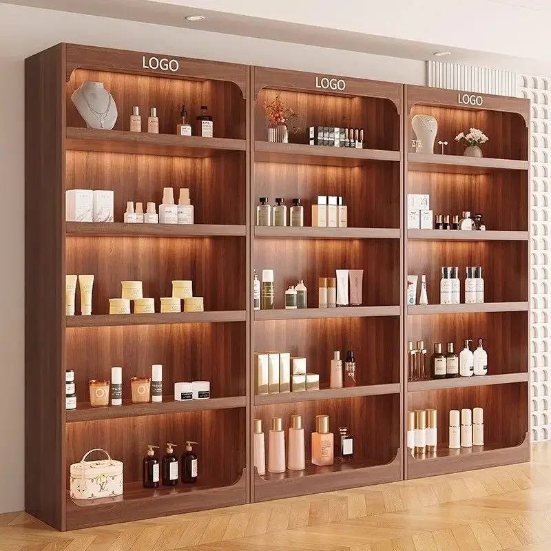 Commercial Display Cabinet Display Cabinet Supermarket Products Tobacco, Alcohol and Cosmetics Multi-layer Display Cabinet Wine