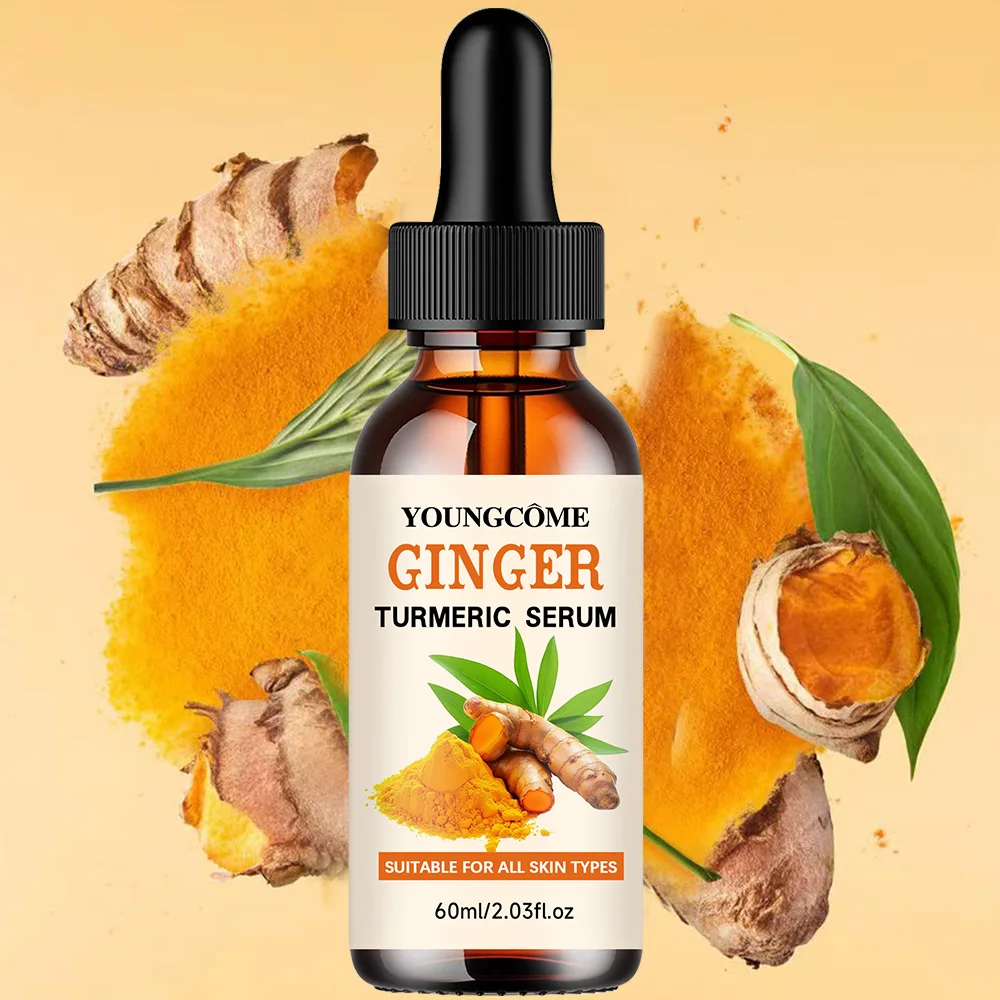 الكركم النمش تبييض مصل مضاد للأكسدة مغذي ترطيب إصلاح الجلد سطع تتلاشى بقعة داكنة جوهر العناية بالوجه #2