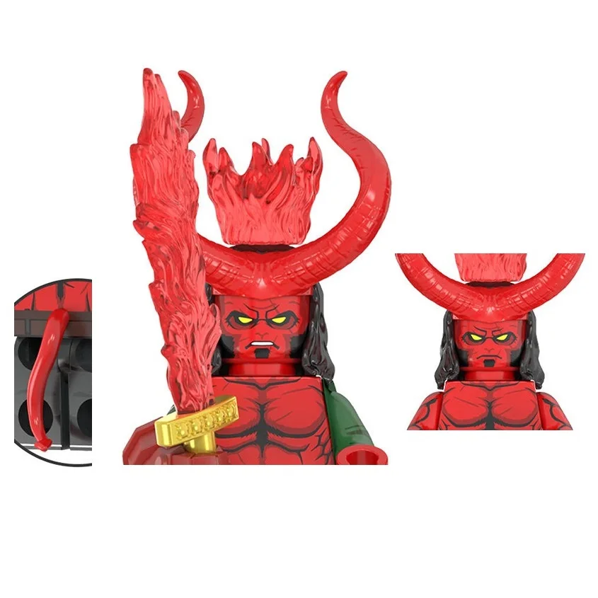WM2422 WM2421 Hellboy Baustein Mini-Actionfiguren Spielzeug