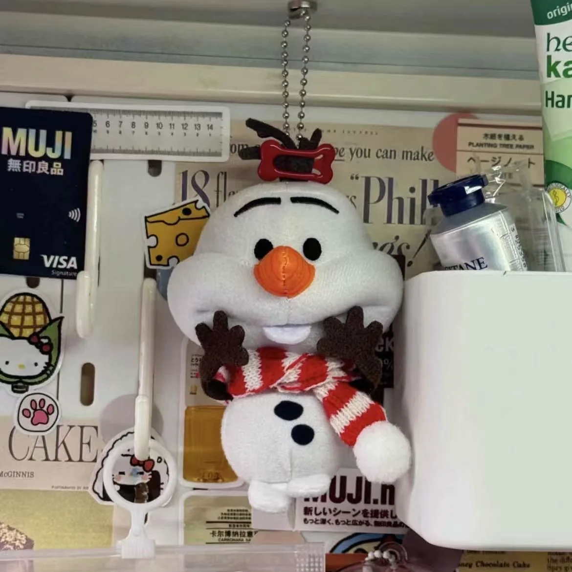 Oferta Especial: Llavero de Peluche de Olaf, el Muñeco de Nieve de Frozen de Disney, Colgante para Mochila o Coche, Muñeco de Peluche Suave, Adorno Bonito, Regalos para Niños