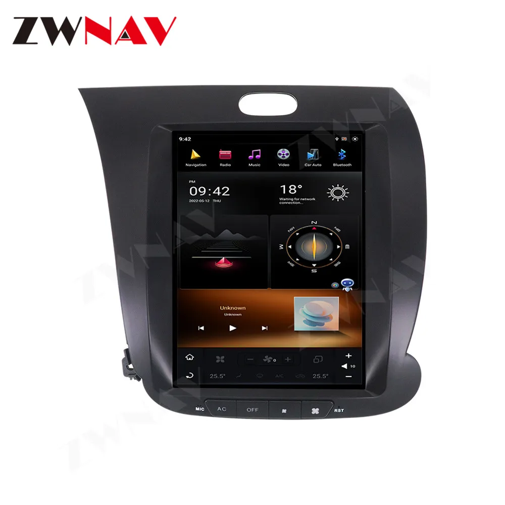 أندرويد 13 128 جيجابايت G6 نظام تحديد المواقع والملاحة لكيا K3 سيراتو فورتي 2013-2018 ستيريو رئيس وحدة مشغل وسائط متعددة راديو تلقائي مسجل شرائط