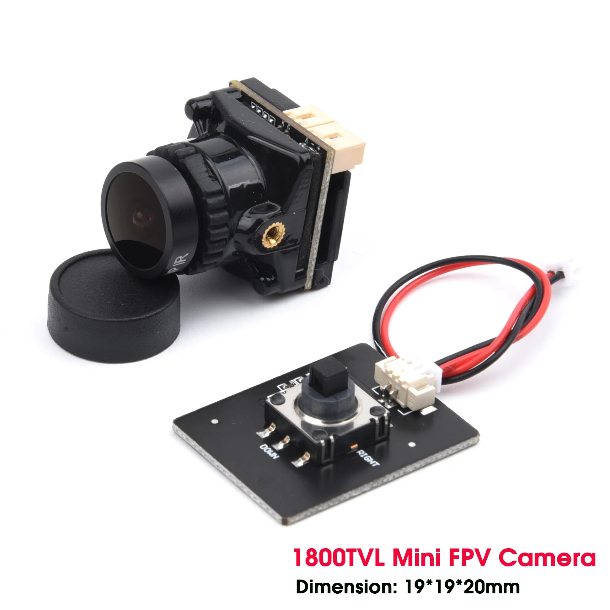 NOWA mini kamera FPV 1500TVL 1800TVL 2000TVL z obiektywem 2,1 mm i mocą PAL / NTSC z wewnętrzną regulacją OSD do drona wyścigowego RC FPV