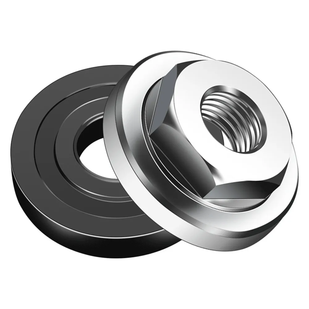 หน้าแปลนน็อตหกเหลี่ยมลูกหมู M10 2ชิ้นเครื่องมือชุดล็อกแบบปลดได้อย่างรวดเร็วสำหรับ100 125เกลียวหน้าแปลนด้านนอก