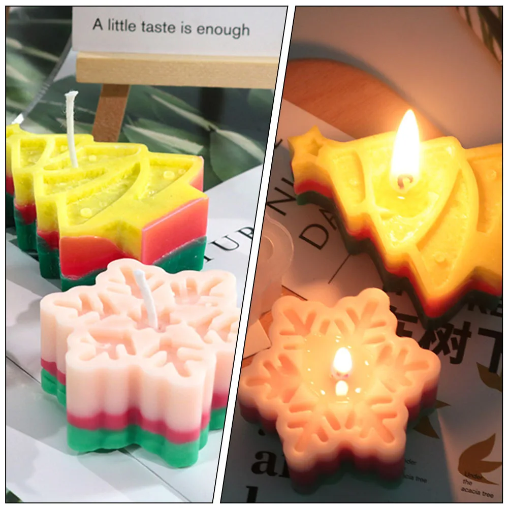 

2Pcs Christmas Tree Silicone Mold Flexible Durable Mold for Making DIY Decorative Use Silicone Molds for Candles