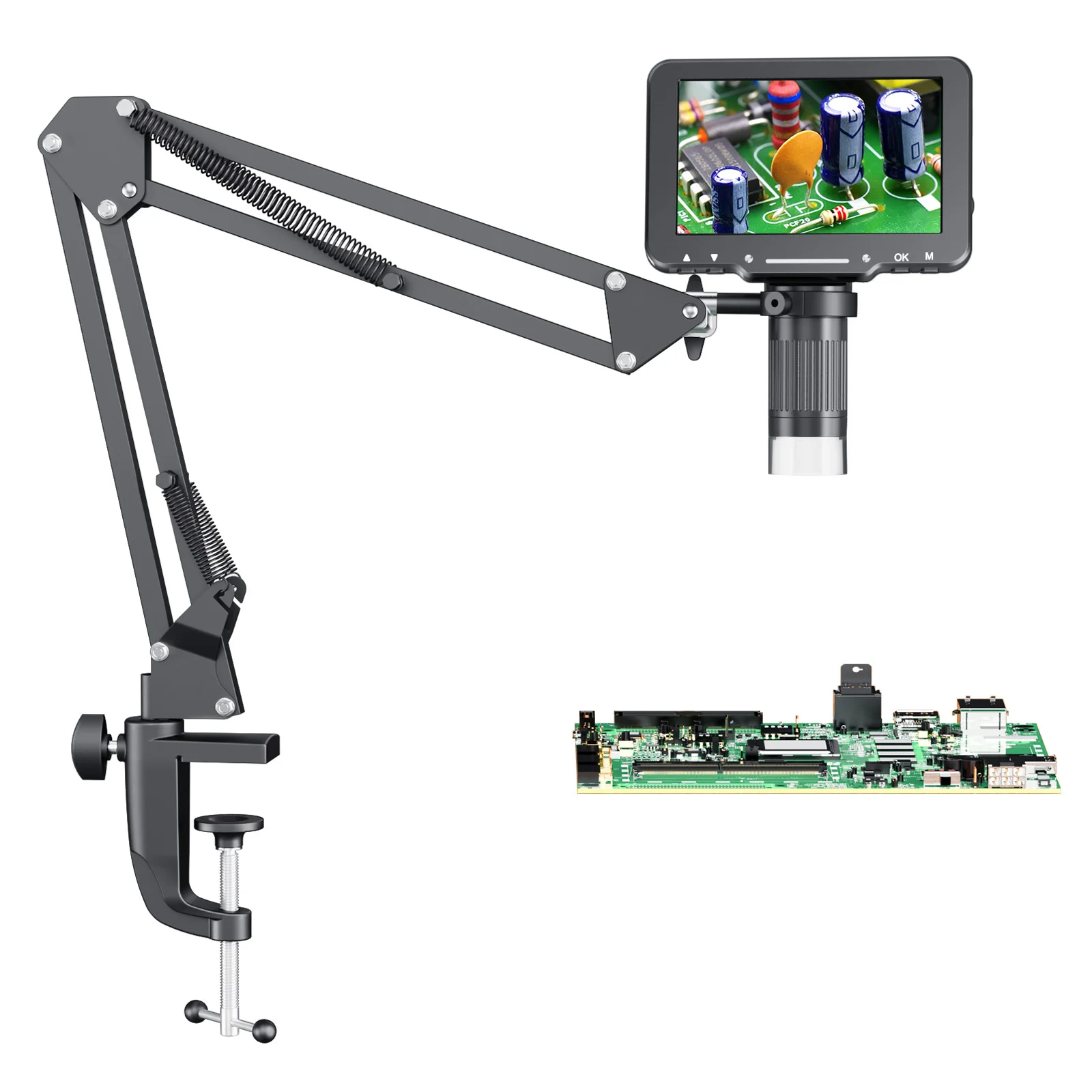 Flex Digital Microscope 1000X Soldering Microscope 1920P HD Ultra-Precise Camera Sensor Microscope for Repair, Coins, Jewelry