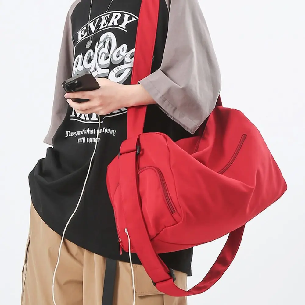 Ins Large Capacity Travel Duffle Bag Waterproof Business Trip Travel Luggage Bag Sports Handheld Messenger Bag Women