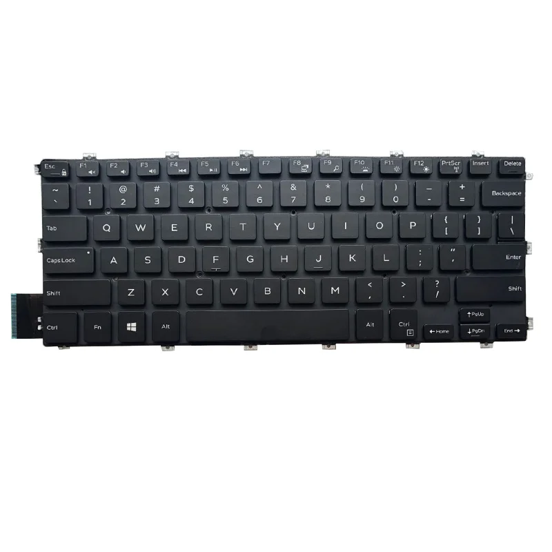 Backlit keyboard for Dell Inspiron 14 5480 5481 5482 5485 5488 US English Laptop parts black Replacement keyboards New