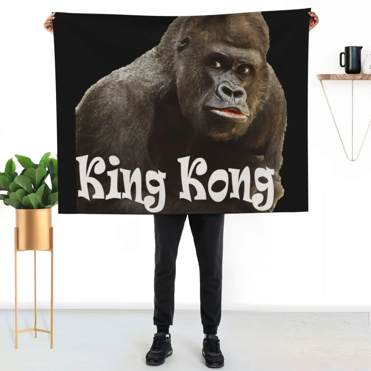 King Kong - king kong old movies Throw Blanket for winter Bed Fashionable Thermal Soft Beds heavy to sleep Blankets