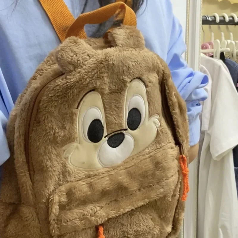 Disney desenhos animados sacos pooh urso alienígena de pelúcia mini mochilas y2k menina bonito bolsa de ombro das mulheres japão estilo bolsas mochila