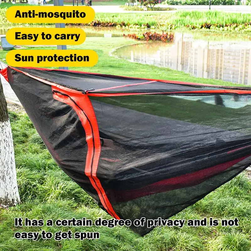 Camping Hammock Net Travel Hammock Fine Mesh Removable Single Hammock Protection Net Mesh Covers Camping Fly Net For Camping