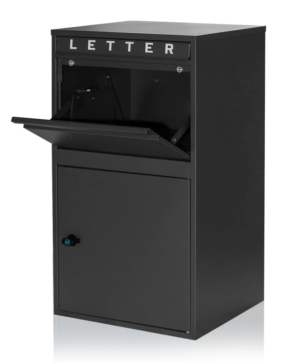 

Package Delivery Box for Outside Weatherproof Lockable Parcel Drop Box Wall Mounted Mailbox for Porch Curbside