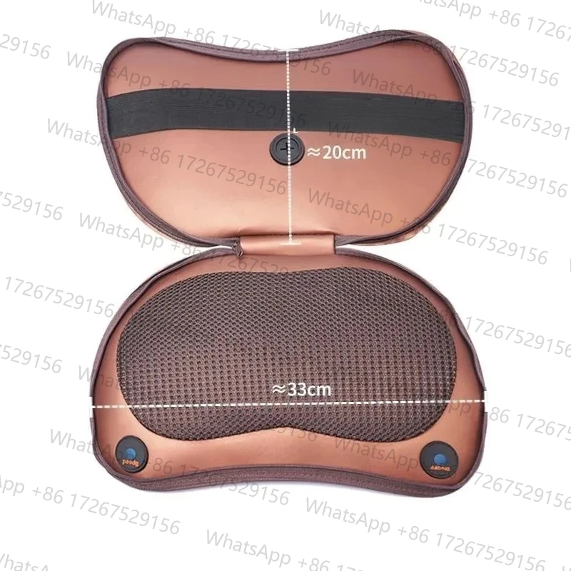 Suitable for Massage Pillow Covers, Neck/Waist/Shoulder Car Dual-Button Mesh Leather Cover Accessories