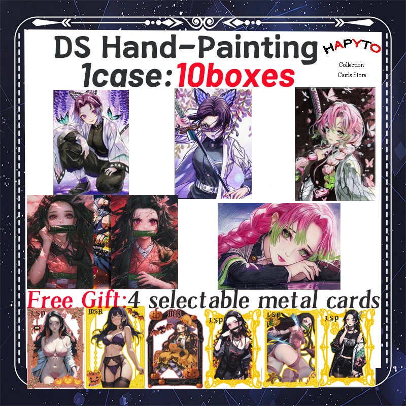 2024 Newest Demon Slayer Hand-Painting Wave 3 Collection Card Board Shinobu Nezuko Mitsuri TCG Hobby Gift